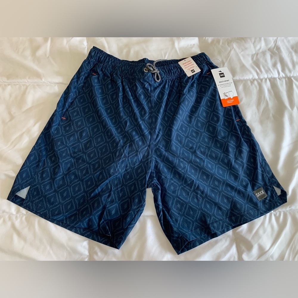 NEW SAXX BALLPARK POUCH MULTI SPORT 2N1 Shorts Size Medium